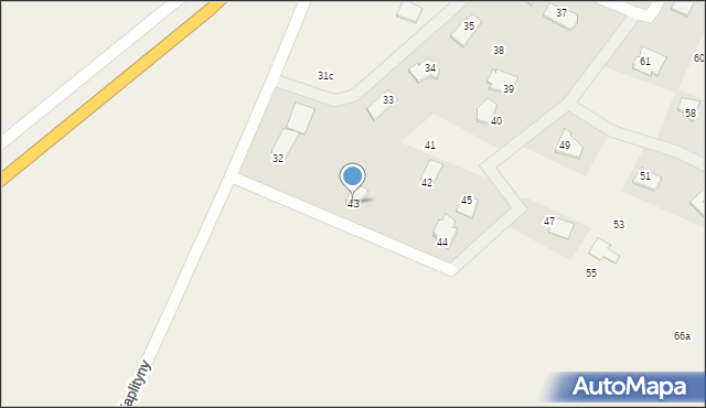 Kaplityny, Kaplityny, 43, mapa Kaplityny