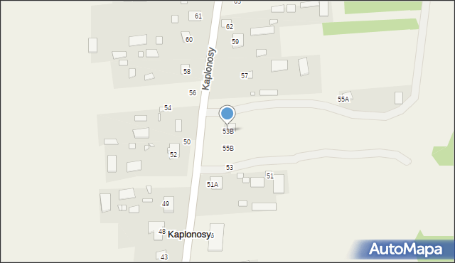 Kaplonosy, Kaplonosy, 53B, mapa Kaplonosy