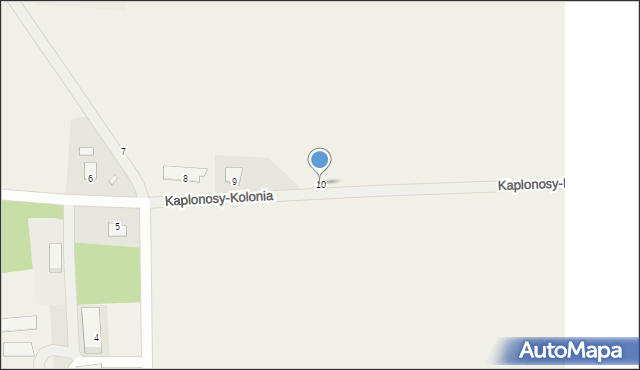 Kaplonosy-Kolonia, Kaplonosy-Kolonia, 10, mapa Kaplonosy-Kolonia