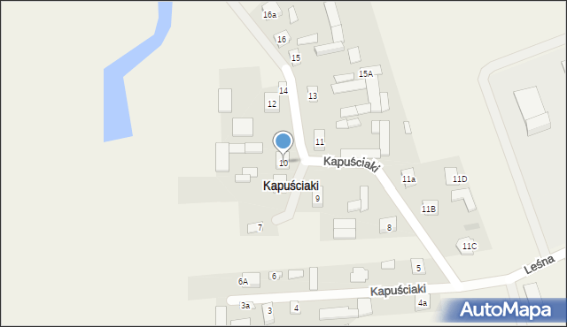 Kapuściaki, Kapuściaki, 10, mapa Kapuściaki