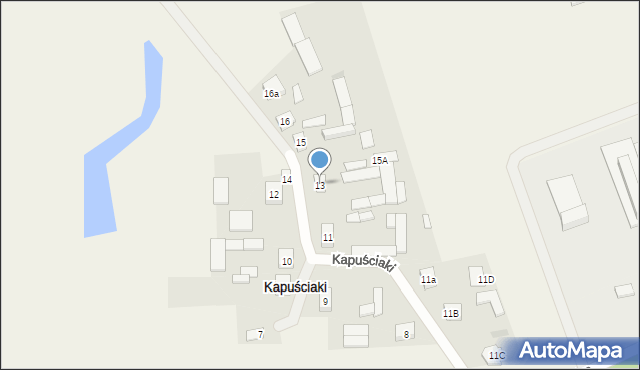 Kapuściaki, Kapuściaki, 13, mapa Kapuściaki