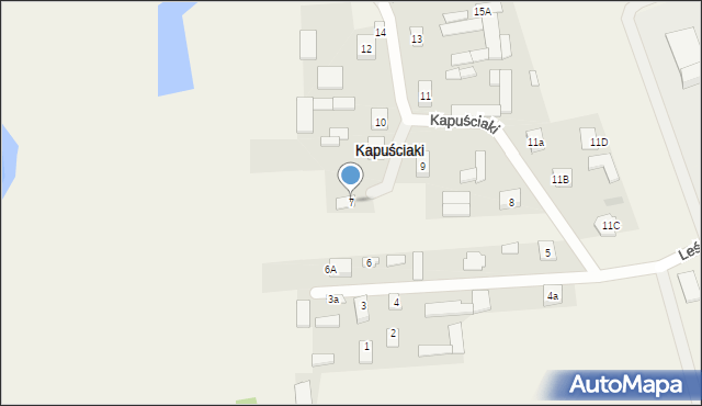 Kapuściaki, Kapuściaki, 7, mapa Kapuściaki