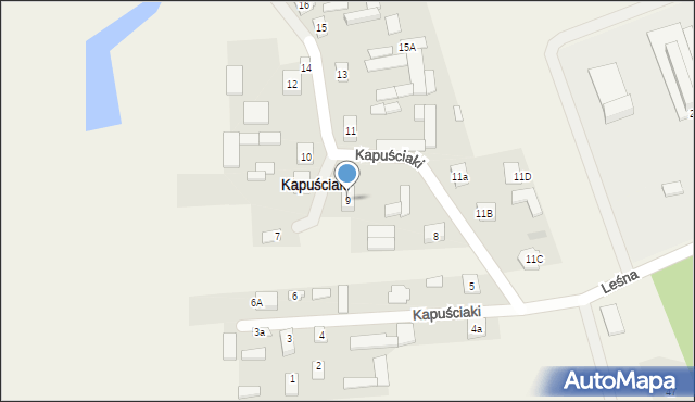 Kapuściaki, Kapuściaki, 9, mapa Kapuściaki
