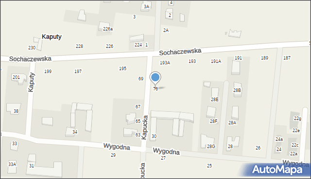 Kaputy, Kapucka, 76, mapa Kaputy