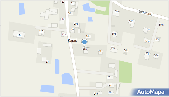 Karaś, Karaś, 28a, mapa Karaś