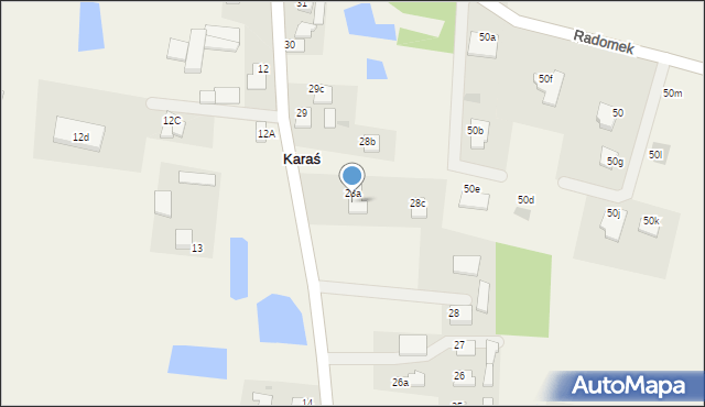 Karaś, Karaś, 29B, mapa Karaś