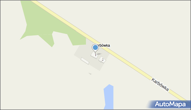 Karbówka, Karbówka, 1, mapa Karbówka