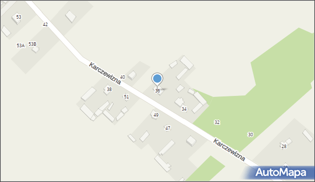 Karczewizna, Karczewizna, 36, mapa Karczewizna