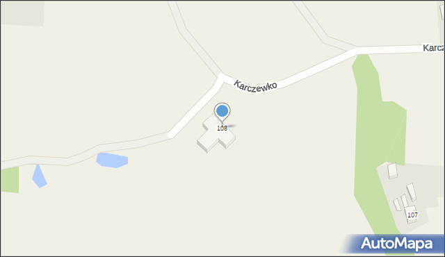 Karczewko, Karczewko, 108, mapa Karczewko