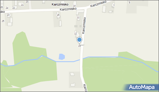 Karczmisko, Karczmisko, 13, mapa Karczmisko