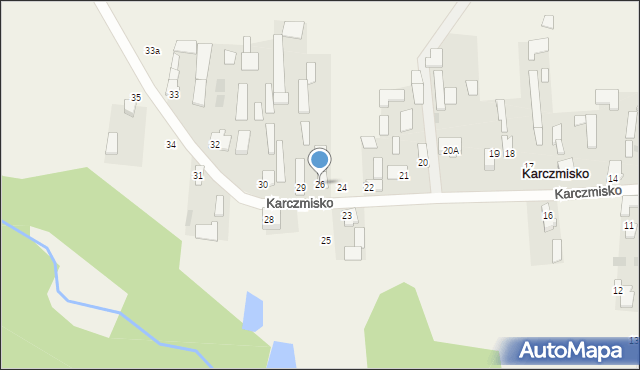 Karczmisko, Karczmisko, 26, mapa Karczmisko