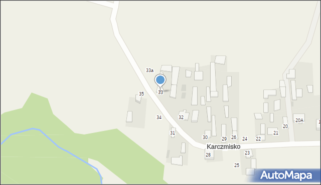 Karczmisko, Karczmisko, 33, mapa Karczmisko