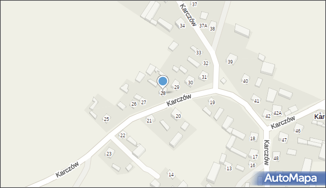 Karczów, Karczów, 28, mapa Karczów