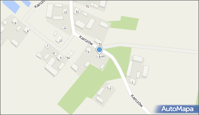 Karczów, Karczów, 3, mapa Karczów