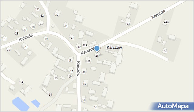 Karczów, Karczów, 46, mapa Karczów