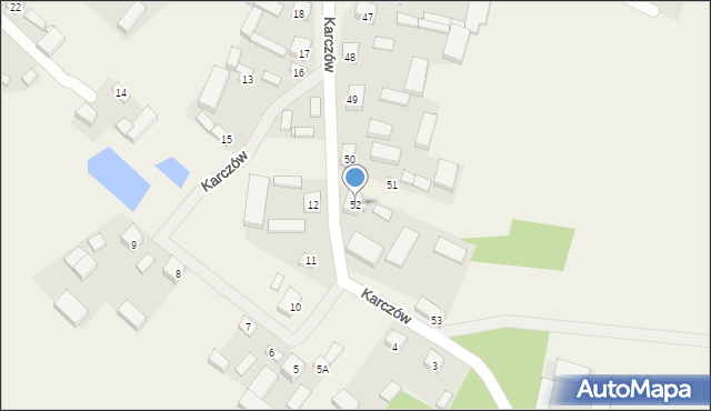 Karczów, Karczów, 52, mapa Karczów