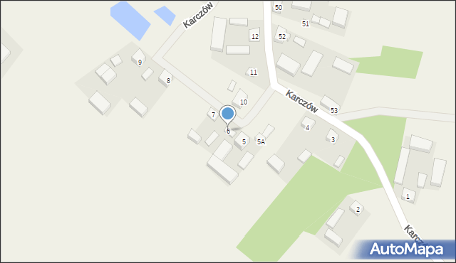 Karczów, Karczów, 6, mapa Karczów
