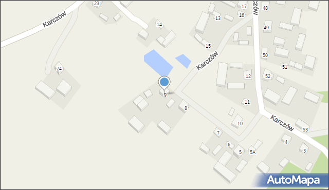 Karczów, Karczów, 9, mapa Karczów