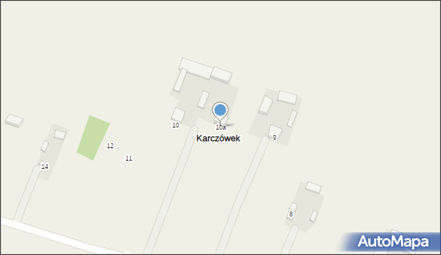 Karczówek, Karczówek, 10a, mapa Karczówek