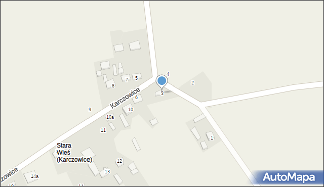 Karczowice, Karczowice, 3, mapa Karczowice