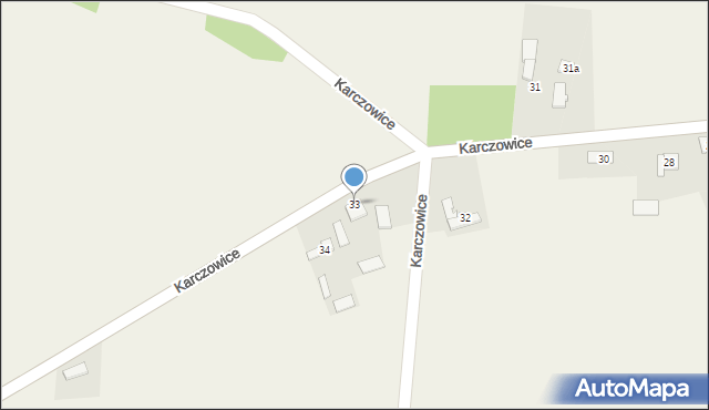 Karczowice, Karczowice, 33, mapa Karczowice