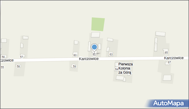 Karczowice, Karczowice, 61, mapa Karczowice