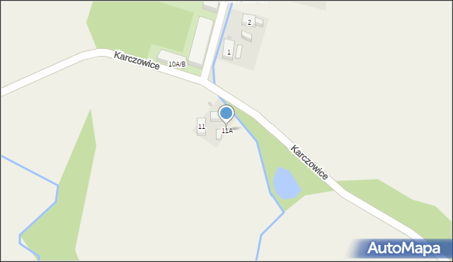 Karczowice, Karczowice, 11A, mapa Karczowice