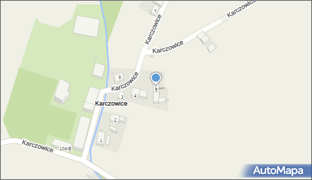 Karczowice, Karczowice, 5, mapa Karczowice