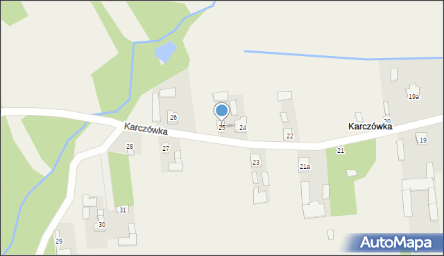Karczówka, Karczówka, 25, mapa Karczówka