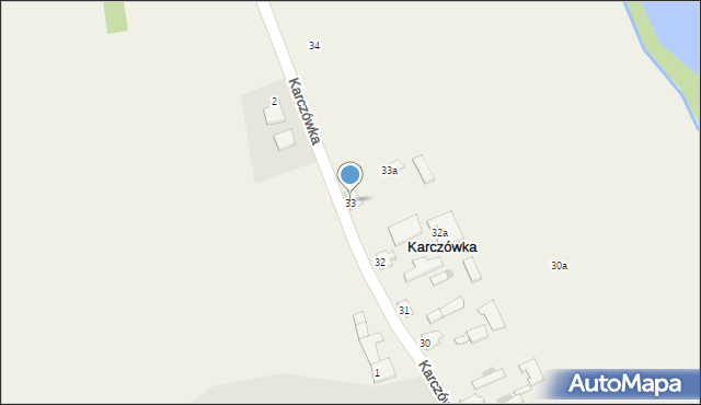 Karczówka, Karczówka, 33, mapa Karczówka