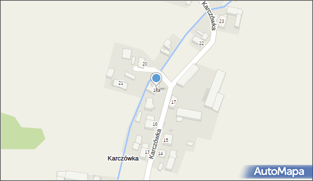 Karczówka, Karczówka, 18a, mapa Karczówka