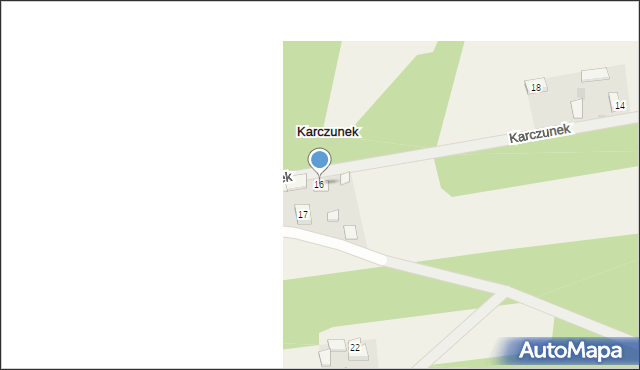 Karczunek, Karczunek, 16, mapa Karczunek