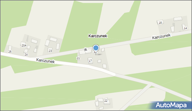 Karczunek, Karczunek, 20, mapa Karczunek