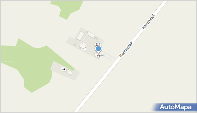 Karczunek, Karczunek, 23, mapa Karczunek