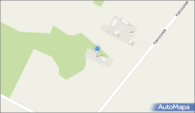 Karczunek, Karczunek, 24, mapa Karczunek