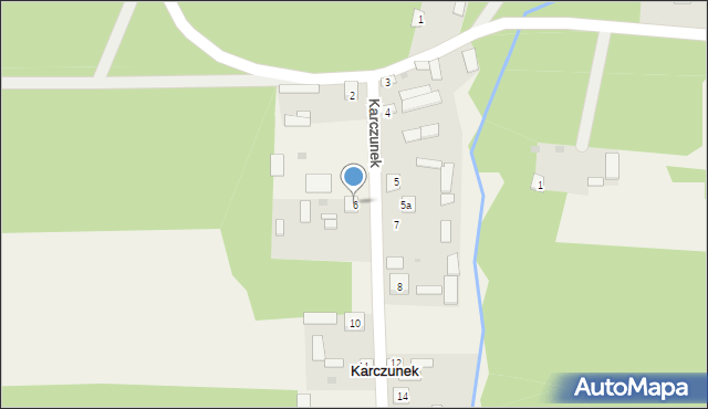 Karczunek, Karczunek, 6, mapa Karczunek