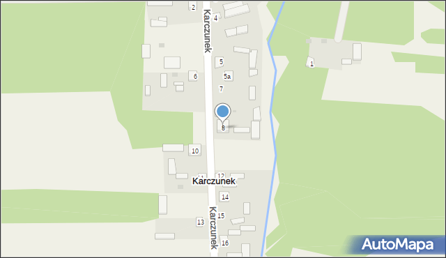 Karczunek, Karczunek, 8, mapa Karczunek