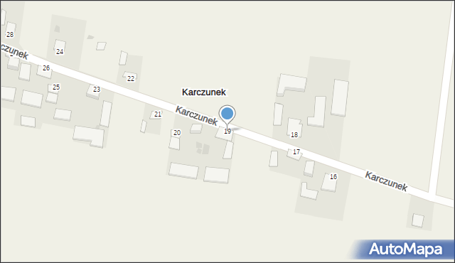 Karczunek, Karczunek, 19, mapa Karczunek