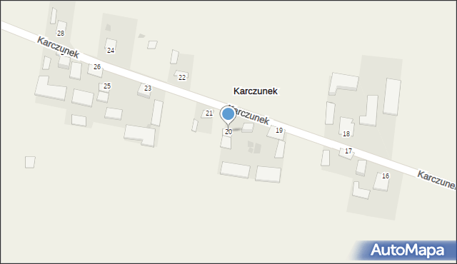 Karczunek, Karczunek, 20, mapa Karczunek