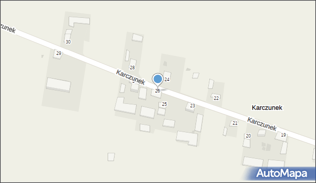Karczunek, Karczunek, 26, mapa Karczunek