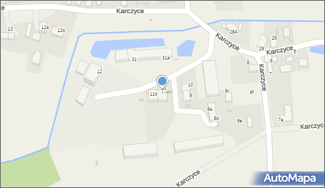 Karczyce, Karczyce, 11a, mapa Karczyce