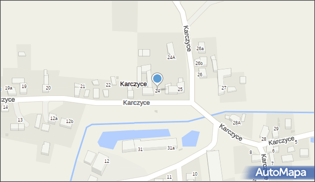 Karczyce, Karczyce, 24, mapa Karczyce