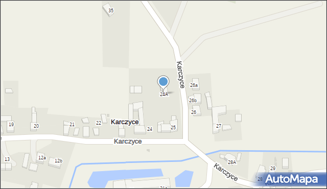 Karczyce, Karczyce, 24A, mapa Karczyce