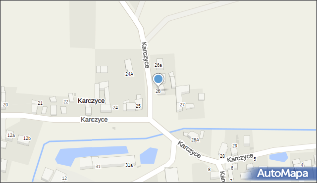 Karczyce, Karczyce, 26, mapa Karczyce