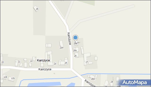 Karczyce, Karczyce, 26a, mapa Karczyce