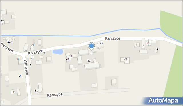 Karczyce, Karczyce, 3, mapa Karczyce