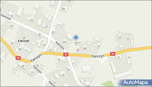 Karczyn, Karczyn, 22, mapa Karczyn
