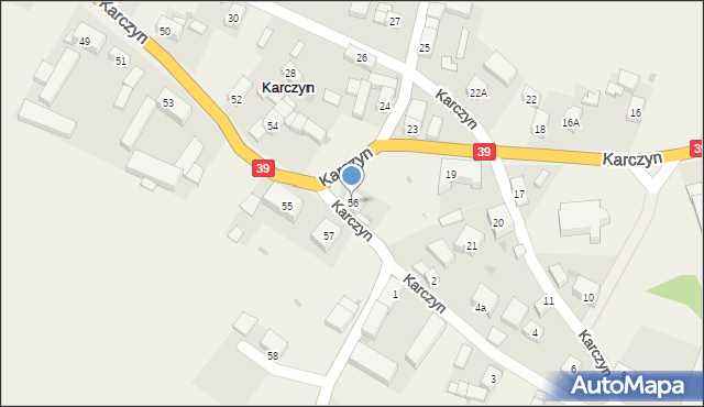Karczyn, Karczyn, 56, mapa Karczyn