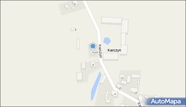 Karczyn, Karczyn, 7, mapa Karczyn