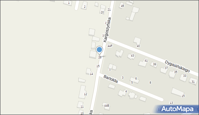 Kargoszyn, Kargoszyńska, 16, mapa Kargoszyn